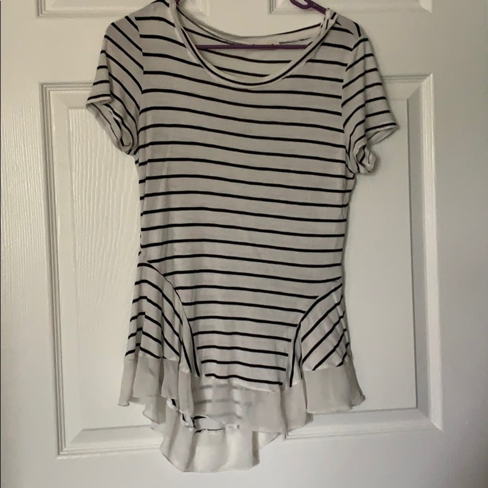 Black and white stripes shirt